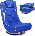 GTPLAYER Floor Gaming Chair Foldable Swivel Floor Chairs for Kids Boys Comfy Video Game Seat with 360° Multipurpose for Gamers Bedroom or Game Room (Blue)