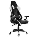 Gaming Chair in Black and White Trim