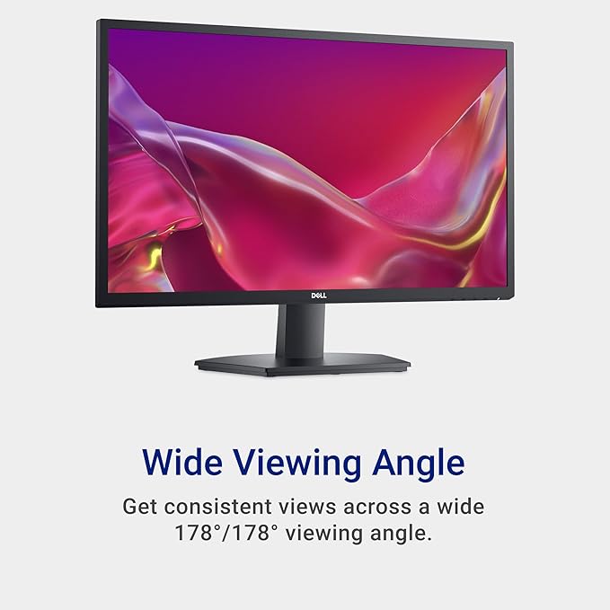 Dell 27 SE2725H Monitor - 27-Inch Full HD (1920x1080) VA Panel Tilt Functionality Certified by TÜV Rheinland for 3-Star Eye Comfort - Black