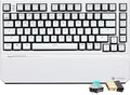 Hexgears X2 TKL Wireless Mechanical Gaming Keyboard with Magnetic Wrist Rest Dual-Mode 2.4GHz/USB-C Ergonomic Keyboard Pre-lubed Clicky Switches White LED Backlit Computer Gaming Keyboards