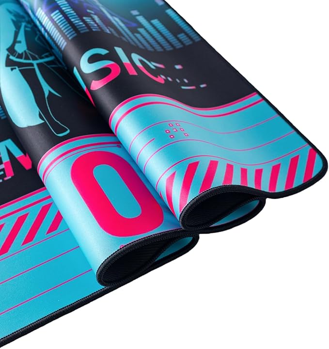 Mouse Pad with Non-Slip Rubber Base 35.4 × 15.7 Hatsune Miku Collaboration Series