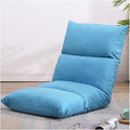 Floor Chair 6 Angle Adjustment Recliner Chair Comfortable Back Support Lazy Sofa for Video Gaming Reading Watching(Blue)
