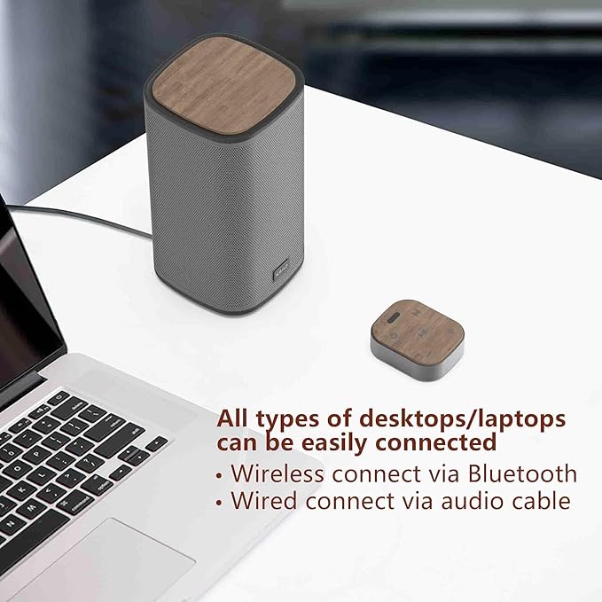 KEiiD 2.1 Bluetooth Computer Speakers with Wireless Subwoofer and Wireless Touchpad for Desktop Laptop Pc Stereo Gaming Speakers 4 EQ Modes Aesthetic Style with Great Sound Quality