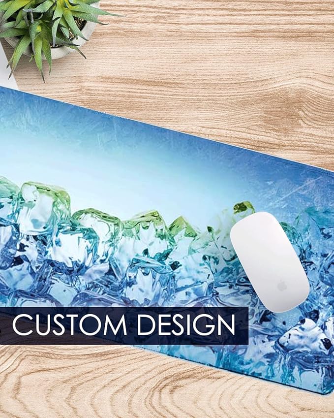 Personalized Mouse Pad – Gaming 11.8 x 31.5 inch Non-Slip Large Size Rubber Base Eco-Friendly Mat Desk Mousepad Keyboard Customized Photo Text Name Picture Gift