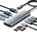 Laptop Docking Station Dual HDMI Monitor 10 in 1 USB C Hub with 2 HDMI Ports PD Charging SD/TF 5 USB C/A Ports Laptop Docking Station for Dell XPS/HP/Lenovo/Surface(MacOS only Supports SST Mode)