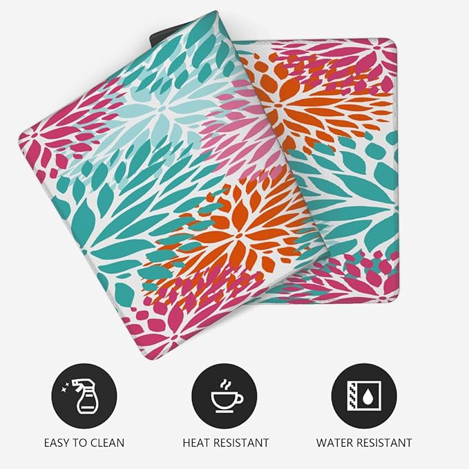 Abstract Art Flower Large Mouse Pad Gaming Mousepad Desk Mat for Desktop Computer Keyboard Waterproof Mouse Mat Desk Pad with Non-Slip Base for Game School Office Home 35.4 x 15.7