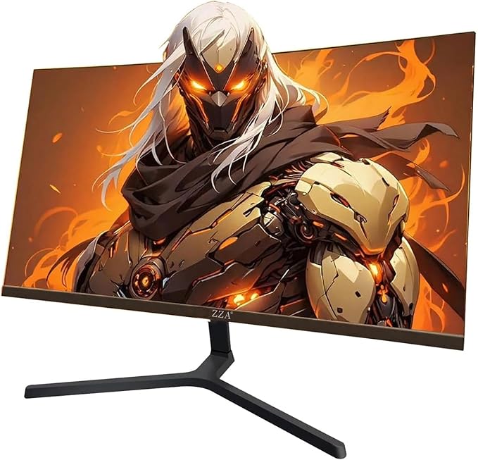 ZZA 24 Inch FHD 1080P 200Hz|144Hz Curved Gaming Monitor 1ms MPRT VA Panel 2800R Curvature AMD FreeSync Ultra-Thin Bezel for Esports PS5 Xbox Series X/S PC VESA Mount