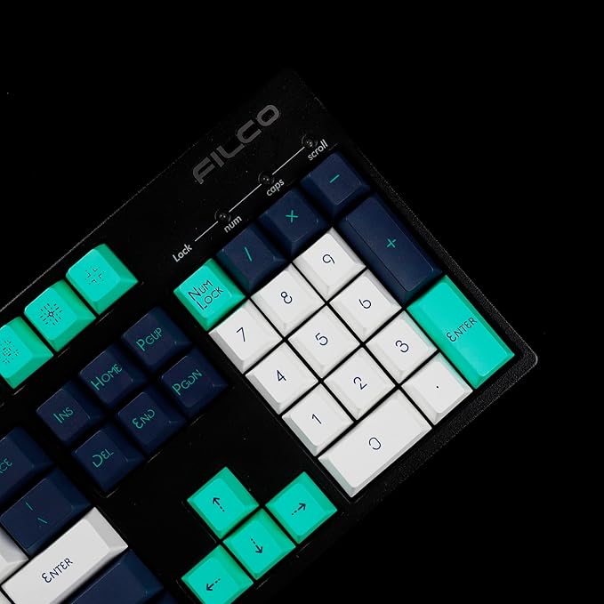 144 Sound Wave Keycaps Dye-Sub Thick PBT Cherry Profile Key caps for TKL 61 64 68 75 87 96 104 108 GMMK MX Mechanical Keyboard