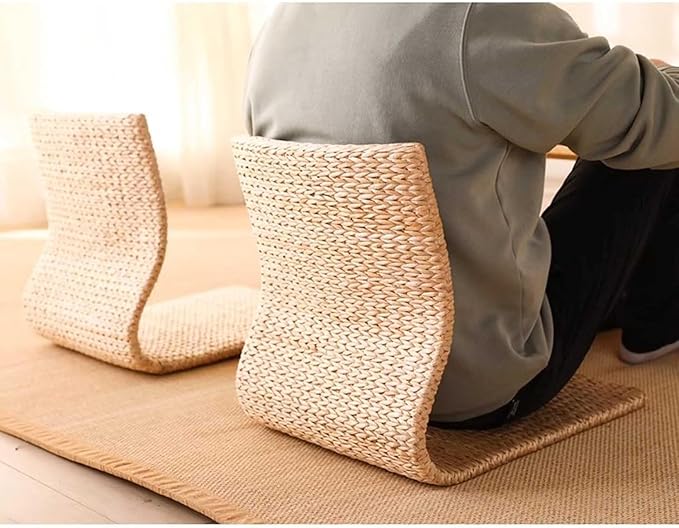 ELEFOCUS Backrest Chair Tatami Chair Bed Seat Dormitory Bedroom Lazy Chair Legless Chair Bay Window Meditation Reading Chair(Color5)