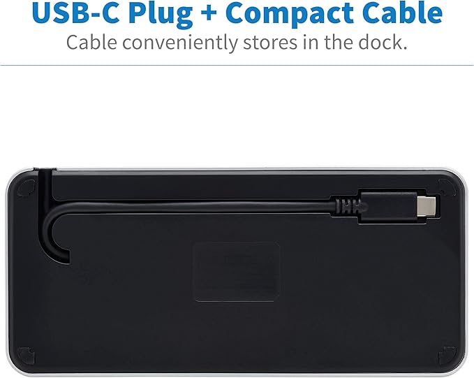 Tripp Lite USB-C Dock 3 Monitor Display USB Type C Hub Adds 4K HDMI mDP VGA USB 3.2 Gen 1 USB-A USB-C GbE 60W PD Charging Black (U442-DOCK16-B)