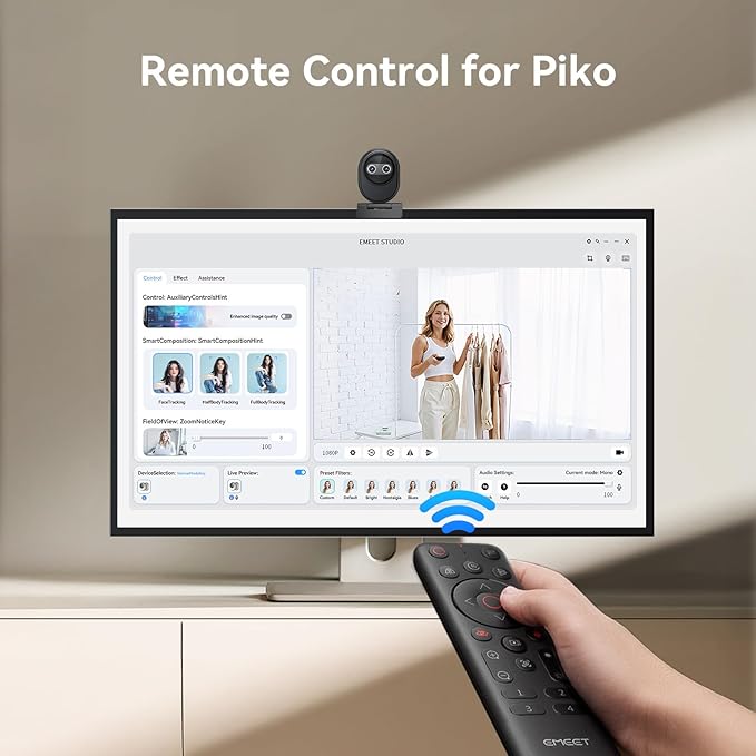 EMEET Piko Webcam 4K Remote