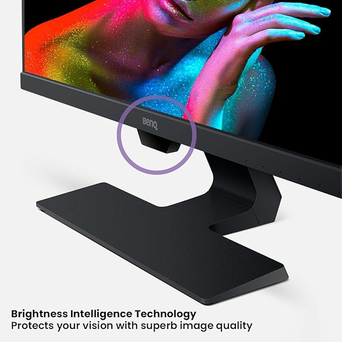 BenQ GW2480 Computer Monitor 24 FHD 1920x1080p | IPS | Eye-Care Tech | Low Blue Light | Anti-Glare | Adaptive Brightness | Tilt Screen | Built-in Speakers | DisplayPort | HDMI | VGABlack