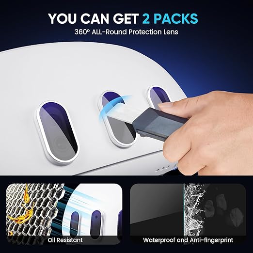 SARLAR Camera Lens Protector and Hard Carrying Case Compatible with Meta Quest 3