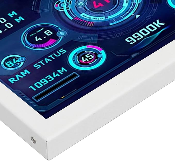ASHATA 5 inch USB Mini Screen AIDA64 PC CPU GPU Data Monitor Computer Temperature Display Type C Sub Screen PC Sensor Panel Display for