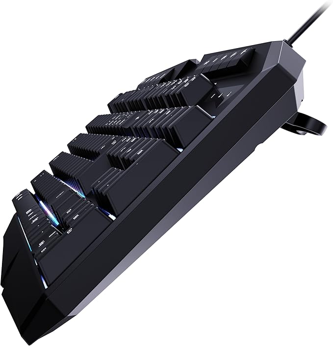 Speedlink LUDICIUM RGB Rainbow Gaming Keyboard Computer Keyboard Wired RGB Gaming Keyboard German QWERTY Layout Windows Key Lock WASD Switch 10 Multimedia Keys Black