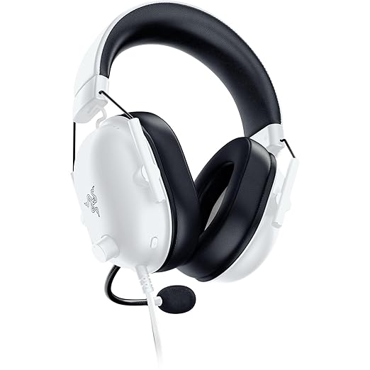 Razer BlackShark V2 X Gaming Headset: Special Edition - 50mm Drivers - Cardioid Mic - Comfortable Noise Isolating Earcups - for PC Mac PS5 Xbox One Nintendo Switch via 3.5mm Audio Jack - White