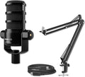 Rode PodMic USB Dynamic Broadcast Microphone with Rode SC27 Black USB-C to USB-C Cable and StreamEye Adjustable Boom Arm