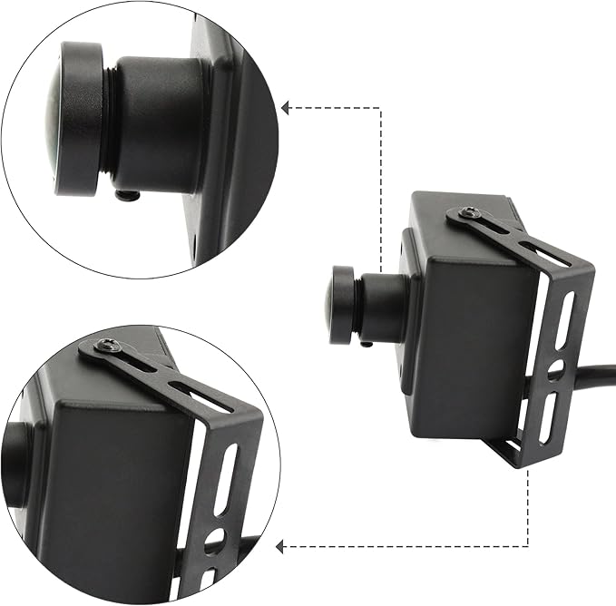 ELP 170 Degree megapixel fisheye Lens 5.0 megapixel USB Camera with aptina cmos Sensor and Aluminum Mini case