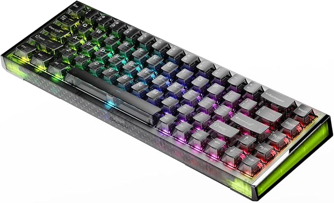 DAREU COOL68 60% Wired Gaming Keyboard Rapid Trigger Magnetic Switch Keyboard with 8000Hz Polling Rate Adjustable Actuation 0.1ms Latency Gasket Mount Hot swappable RGB Light