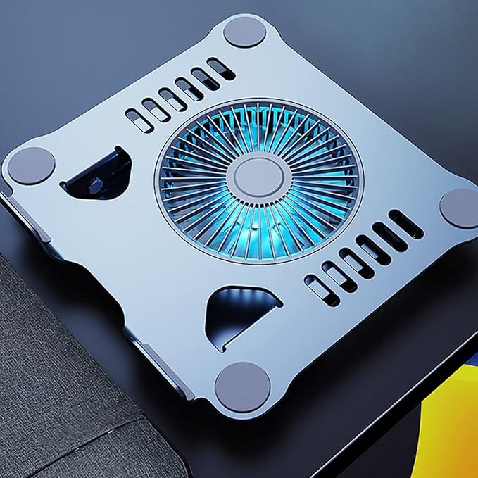 T628 Gaming Laptop Cooler Stand for W Large Air Fan Cooling Bracket Notebook Cooler Stand 360° Adjustable Tablets Pad Notebook Radiator