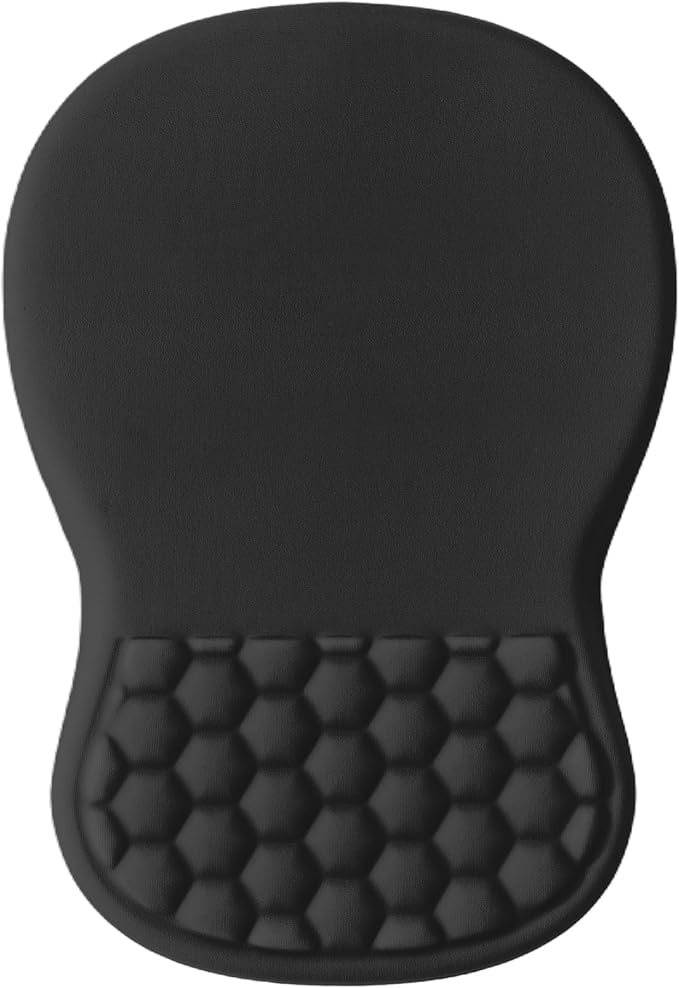 Ergonomic Mouse Pad with Wrist Support Memory Foam Wrist Rest for Carpal Tunnel &amp Wrist Pain Relief Non-Slip Rubber Base Comfortable Gaming Mousepad for Computer Laptop Office &amp Home