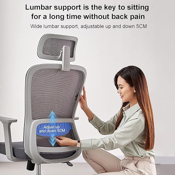 Office Chair Gaming Chair Computer Chair Reclining Office Chair with WheelsErgonomic Office Chair Back Support Mesh High Back Desk ChairSwivel Gaming Chair Comfy Executive Computer Chair f