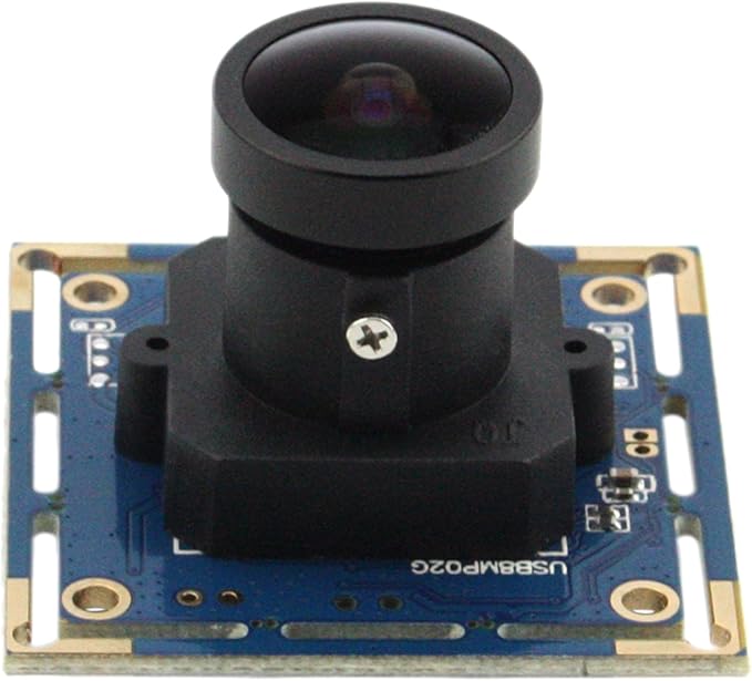 ELP 170degree fisheye Lens 8MP Camera Module with USB Port for HD high Resolution Video Image View