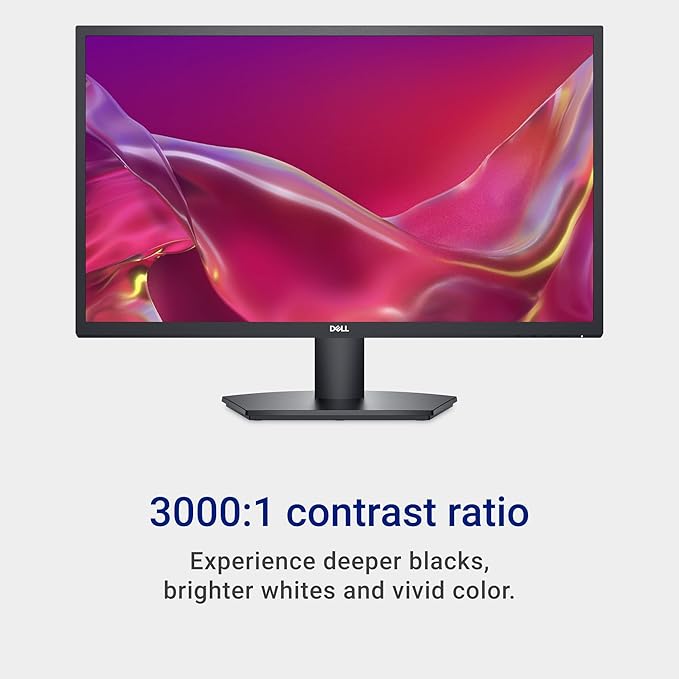 Dell 27 SE2725H Monitor - 27-Inch Full HD (1920x1080) VA Panel Tilt Functionality Certified by TÜV Rheinland for 3-Star Eye Comfort - Black