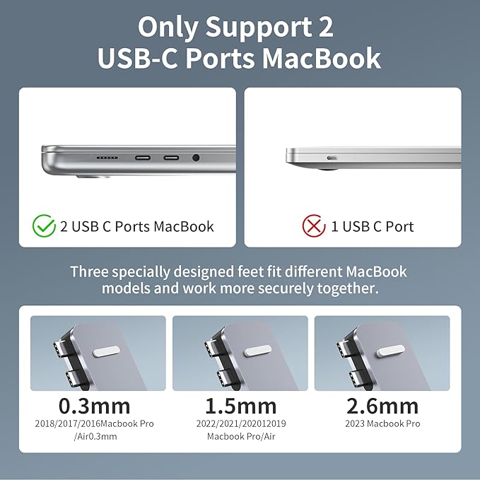 M82 USB C Hub Adapter for MacBook Pro Air Docking Station 8-in-2 for Mac Book Accessories Dongle 4K@30Hz HDMI Thunderbolt 4/3 USB 3.0 SD/TF USBC Dock Multiport Adapter for Mac M5 M4 M3 M2 M1