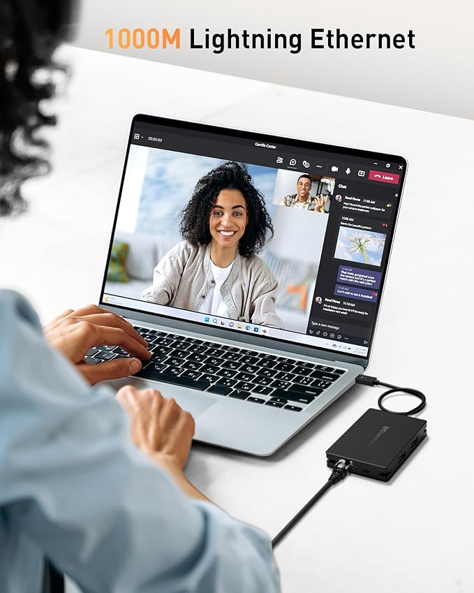 Cable Matters 8-in-1 Portable 40Gbps Dual HDMI USB4 Hub USB 4 Dock with 2X 4K@60Hz or 1x 4K@120Hz / 8K@30Hz 100W PD Gigabit Ethernet Compatible with Thunderbolt 4 (*macOS's Display Limitation)