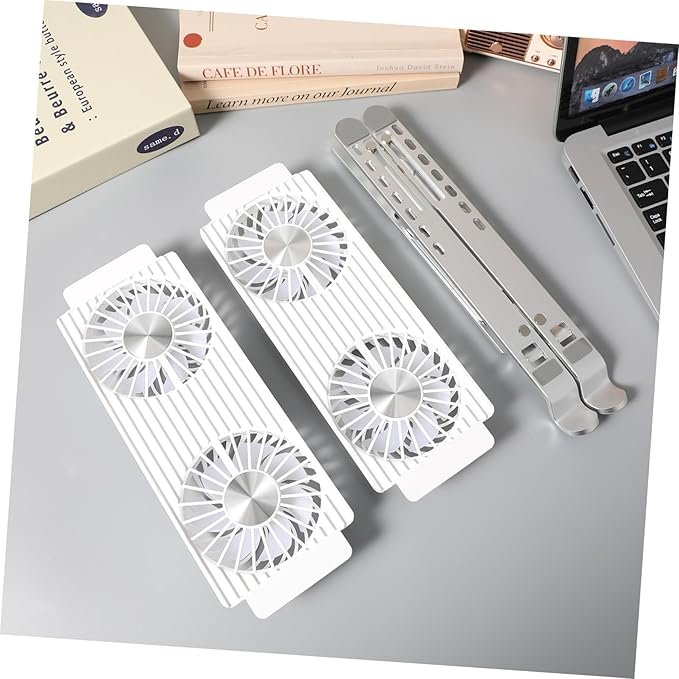 Laptop Cooling Stand Height Slip Design and Quiet Operation Compatible Laptop for Use