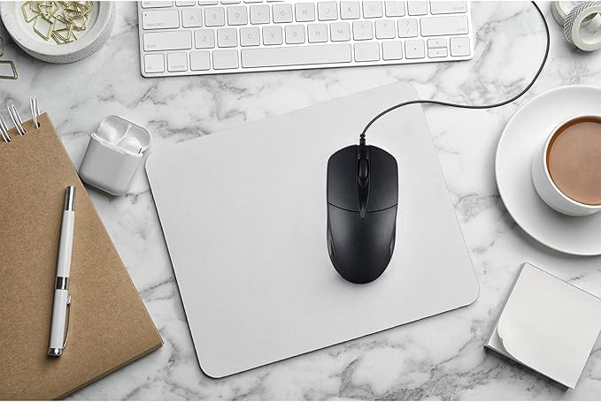 20 PCS Black Wired Computer Mouse Bulk USB 1000 DPI 3 Button Corded Mouse with Home Office Noiseless Simple USB Mouse for Computer Laptop Desktop PC
