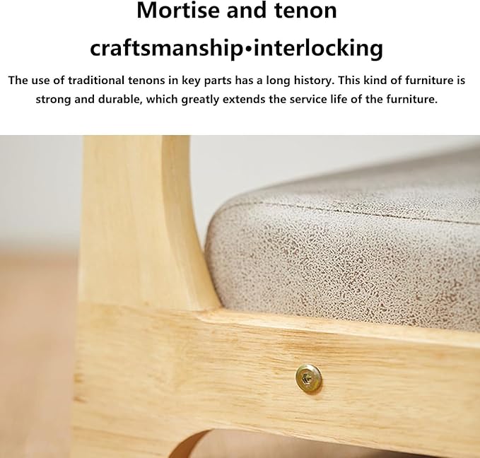 BTZHY Floor Chair Solid Wood Tatami Chair Back Stool Dormitory Bed Chair Window Seat Floor Room Chair Legless Chair(C)