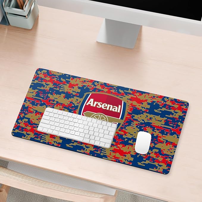 Head Case Designs Officially Licensed Arsenal FC Digital Camou Crest Logo &amp Patterns 23.62 x 11.81 x 0.12 inches (600 x 300 mm) - L Gaming Office Desk PC Keyboard Mouse Mat Pad