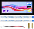 waveshare 12.3inch DSI Capacitive Touch Screen Compatible with Raspberry Pi 5 / CM5 and RK3576 720 × 1920 IPS 10-Point Touch Optical Bonding Toughened Glass Panel