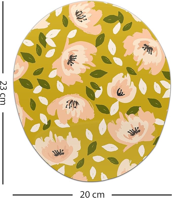 Ergonomic Mouse Pad with Wrist Rest Digital Printed Mouse Mat for Tendon Sheath Problems Non-Slip Base for Office and Home Size: 20 x 23 cm