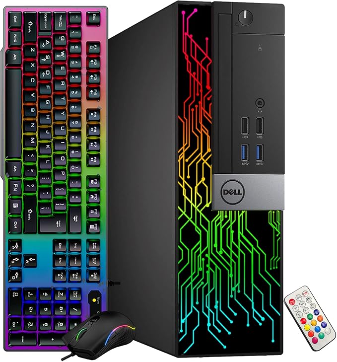 Dell OptiPlex Small Form Factor Computer with 24 Inch Monitor Intel Core i5 6500 Processor 3.2 GHz 8GB RAM 512GB SSD Windows 11 Pro WiFi Keyboard &amp Mouse (Renewed)