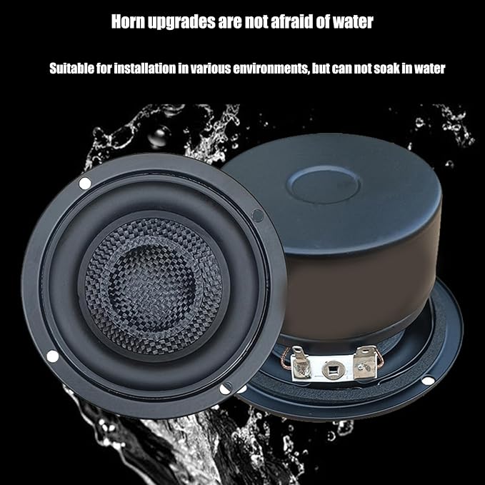 Waterproof 3inch Glass Fiber Cones Woofers Subwoofer HiFi Speakers Low Frequency Powerful Bass 4Ohm 25W
