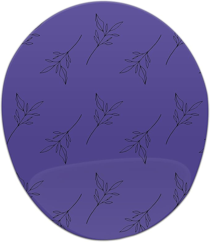 Ergonomic Mouse Pad with Wrist Rest Digital Printed Mouse Mat for Tendon Sheath Problems Non-Slip Base for Office and Home Size: 20 x 23 cm