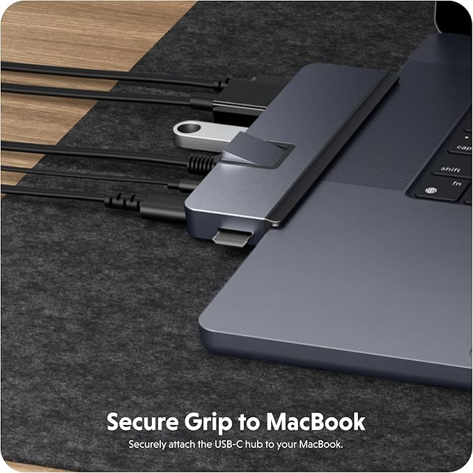 HyperDrive Duo PRO 7in2 USB-C Hub Multiport Adapter for MacBook/iPad/PC/Chromebook – 4K HDMI 60Hz HDR Support Gigabit Ethernet USB4/Thunderbolt 4 10Gbps USB-C &amp USB-A MicroSD