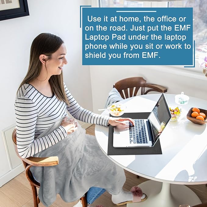 Laptop Pad Protection Heat Shielding Laptop Pad EMI Blocker Lap Desk Protector Portable Heat Blocker for Laptop Tablets and Phones (12-16)