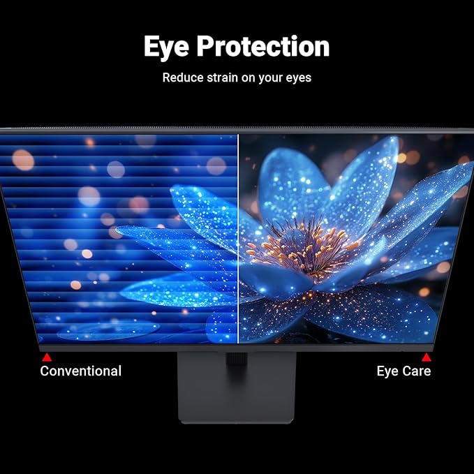 KTC 24 Inch FHD 1080P 100Hz Computer Monitor VA Panel FreeSync PC Gaming Monitor HDMI VGA Ports HDR 4000：1 Contrast LowBlue Mode Ergonomic Tilt Eye Care for Home Office