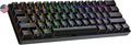 Ranked N60 Nova 60% Form Factor | Hot Swappable Mechanical Gaming Keyboard | 61 Keys Multi Color RGB LED Backlit for PC/Mac Gamer (Black Gateron Pro Red)