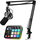 MAONO Podcast Equipment Bundle: Audio Interface and USB/XLR Dynamic Microphone-MaonoCaster G1 NEO+PD200XS Black