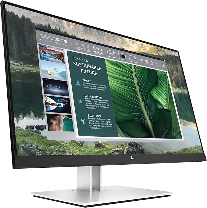 HP E24u G4 FHD USB-C Monitor br&gt23.8 FHD 91920x1080 250 nits USB Type-C DisplayPort1.2 USB-A(4) Language Selection On-Screen Controls Pivot Rotation Single Power ON Anti-Glare