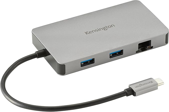 Kensington UH1450P Dual 4K Monitor USB Type C Hub Laptop Docking Stations with Dual 1.4++ DisplayPort Ports 85W Charging for Thunderbolt 3/4 and USB-C Devices 2X USB-A 1 USB Type C Port (K36900WW)