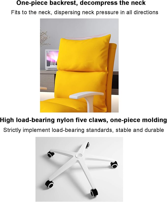 Office Chair Gaming Chair Computer Chair Upholstered Office ChairModern Swivel Chair Fabric Conference Chair High Back Gaming Chair for Home ExecutiveErgonomic Computer Chair Fabric Desk C