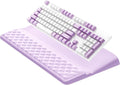 Ospelelf Keyboard Wrist Rest Pad Comfy Ergonomic Keyboard Stand Riser Holder Computer Wrist Support Cushion forTyping Purple