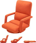 360 Degree Swivel Floor Gaming Chair with Back Support Padded Folding Gaming Sofa Chair with Adjustable Backrest Lazy Lounger Couch for E-Sports Reading Relaxing Watching TV