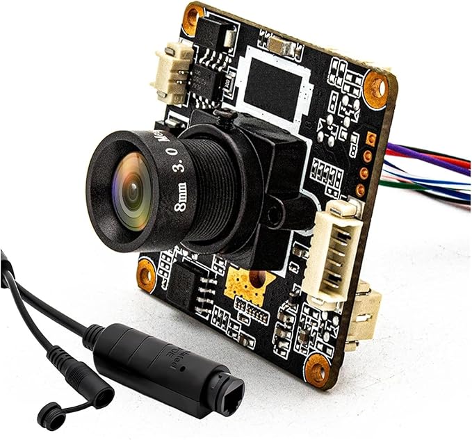 IP Network Camera Module Mini POE48V 3MP 25FPS Webcam 8mm 42 Degree M12 Mount Lens Safety HD Security Camera Board